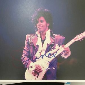 Prince autographed photo